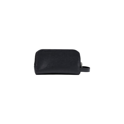 Guess Black Polyethylene Double Zipper Clutch Bag