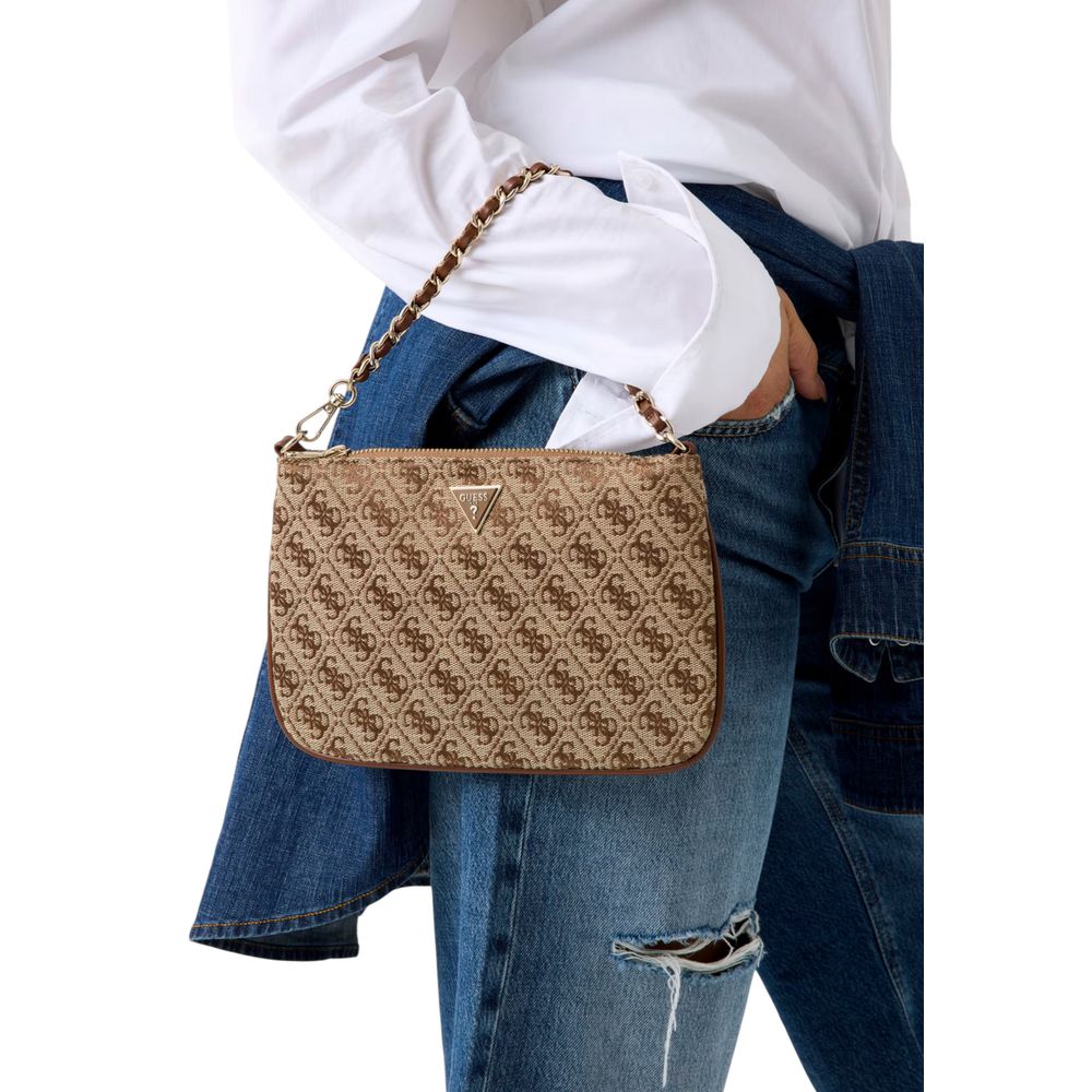 Bolso De Mano Blanco De Poliéster Guess Modelo Pw7561