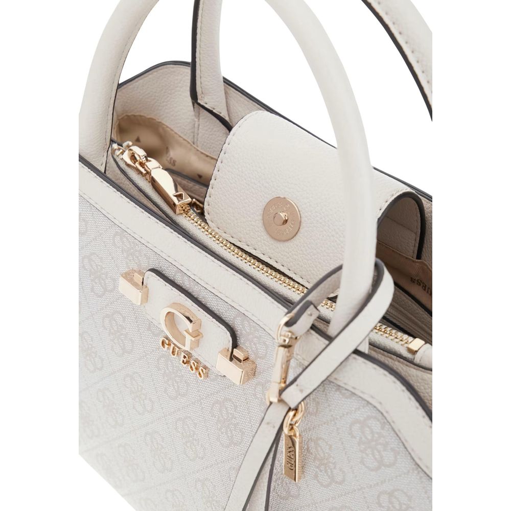 Guess Sac à main Coleen Small Polyéthylène Blanc