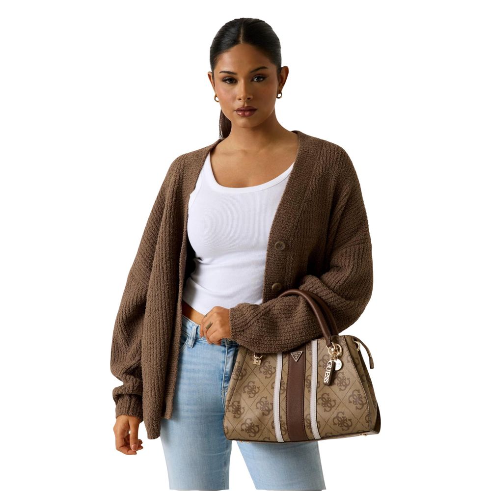 Bolso De Mano Bicolor Guess Referencia 72070 Diseño Espacioso