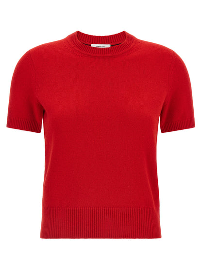 Jersey Ferragamo Con Tejido De Pura Cachemira En Color Rojo