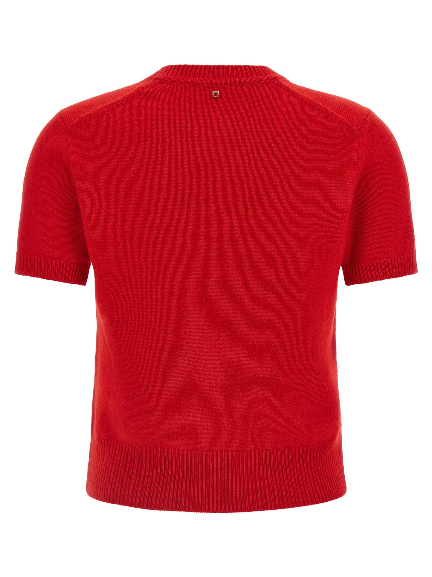 Jersey Ferragamo Con Tejido De Pura Cachemira En Color Rojo
