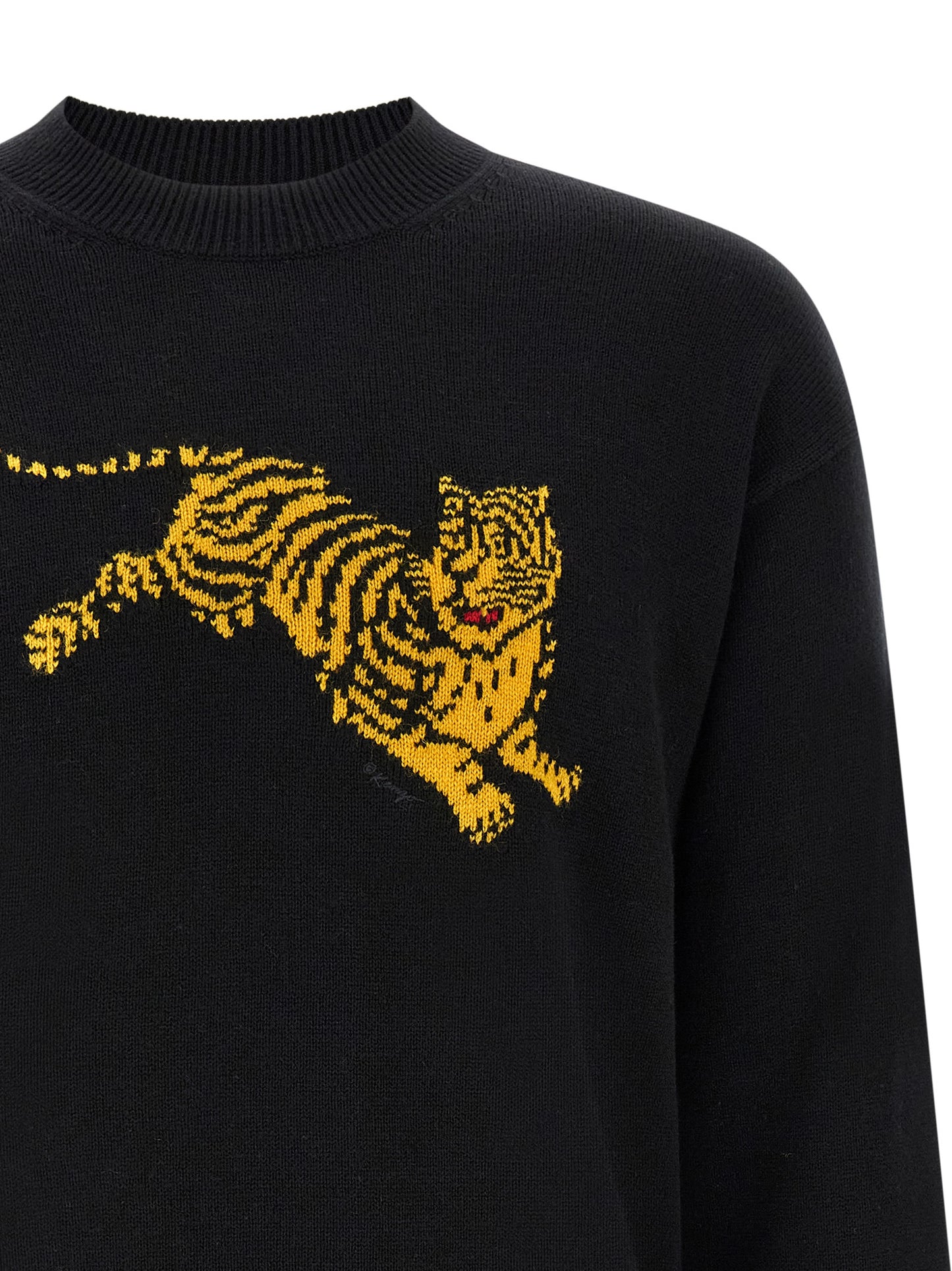 Sudadera Kenzo De Algodón Negro Con Cuello Redondo