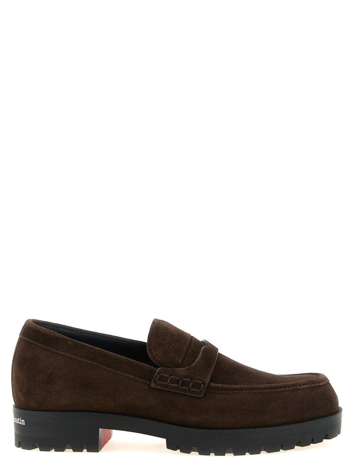 Christian Louboutin Cavarin Brown Calfskin Loafers