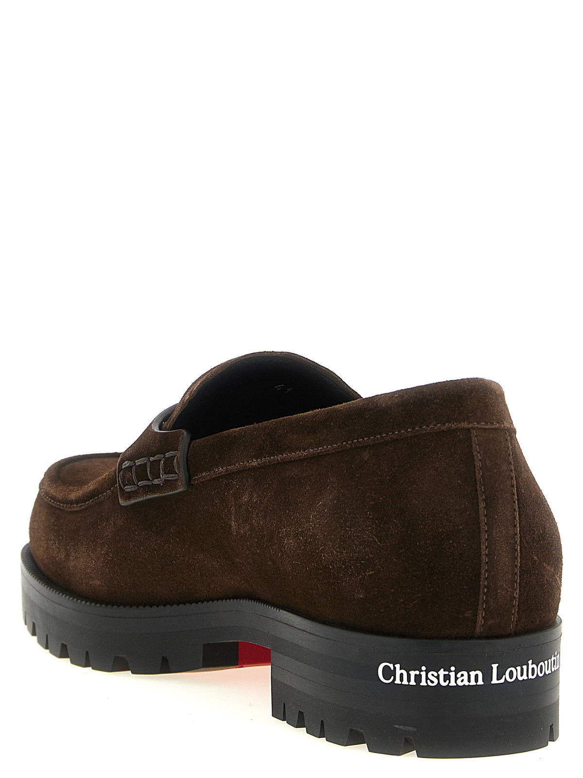 Christian Louboutin Cavarin Brown Calfskin Loafers