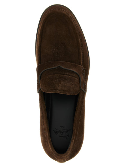 Christian Louboutin Cavarin Brown Calfskin Loafers