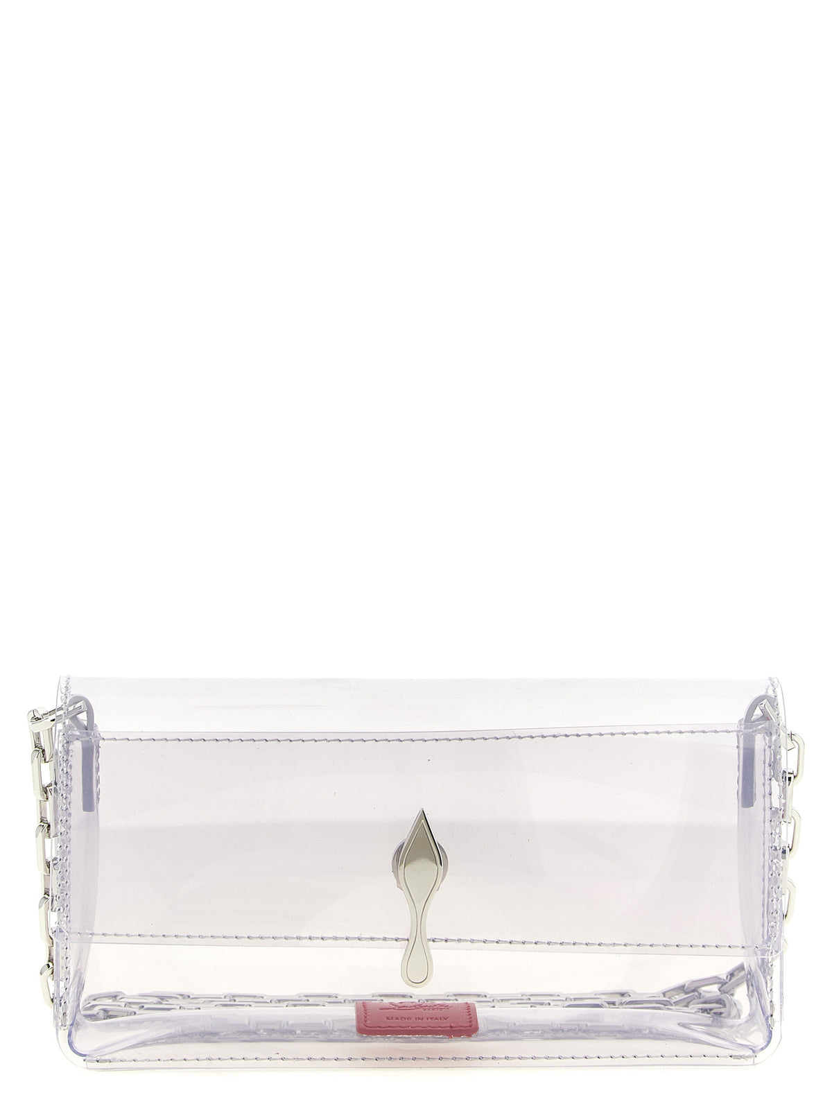 Pochette Christian Louboutin Bettina Mini Argentée En PVC