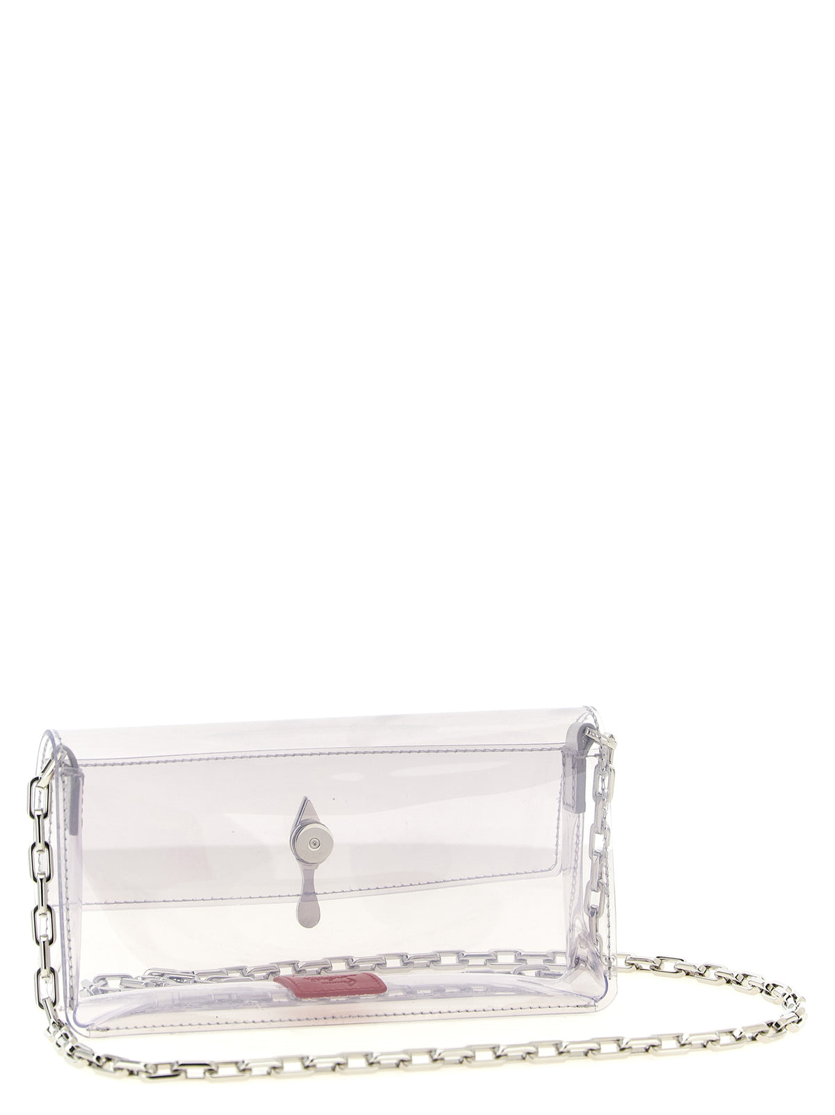 Pochette Christian Louboutin Bettina Mini Argentée En PVC