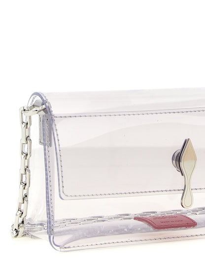 Pochette Christian Louboutin Bettina Mini Argentée En PVC