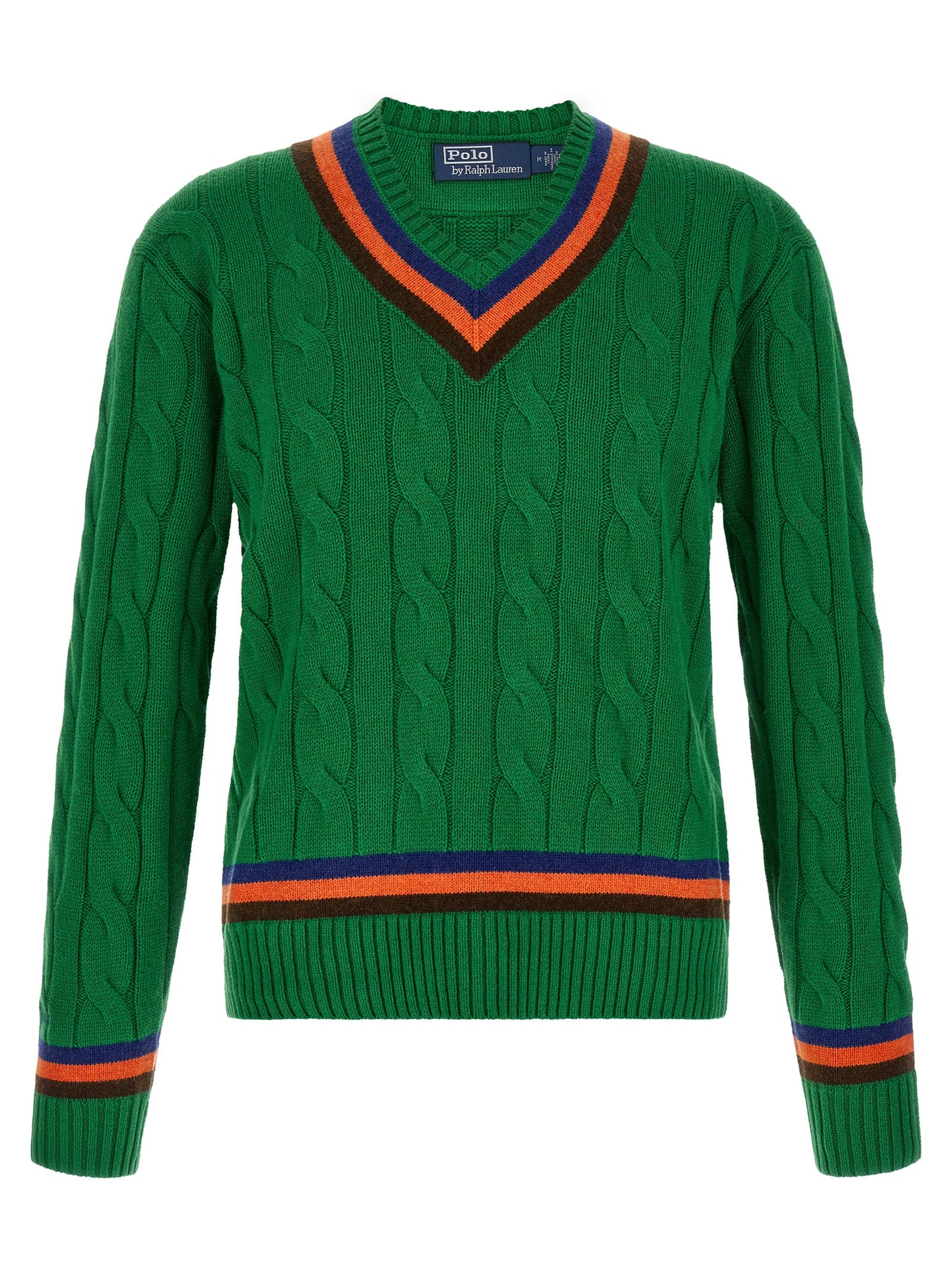 Cardigan en Laine Bicolore Polo Ralph Lauren Design Classique