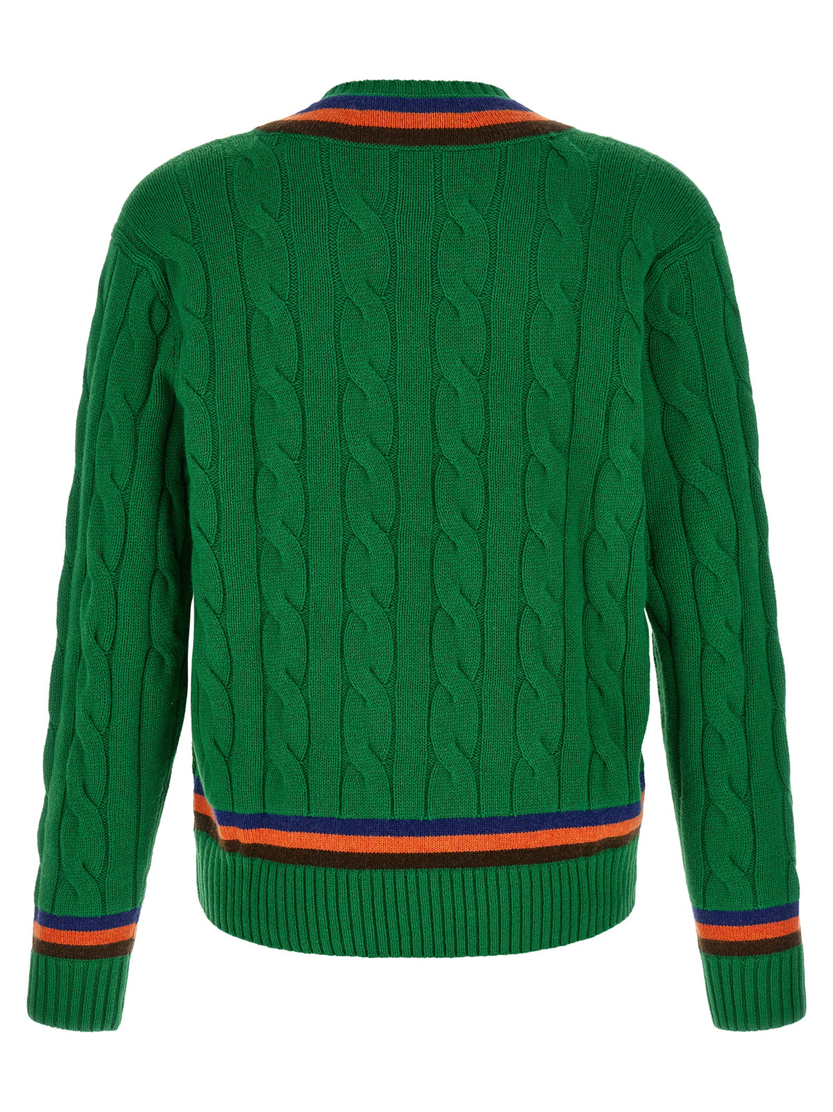 Cardigan en Laine Bicolore Polo Ralph Lauren Design Classique