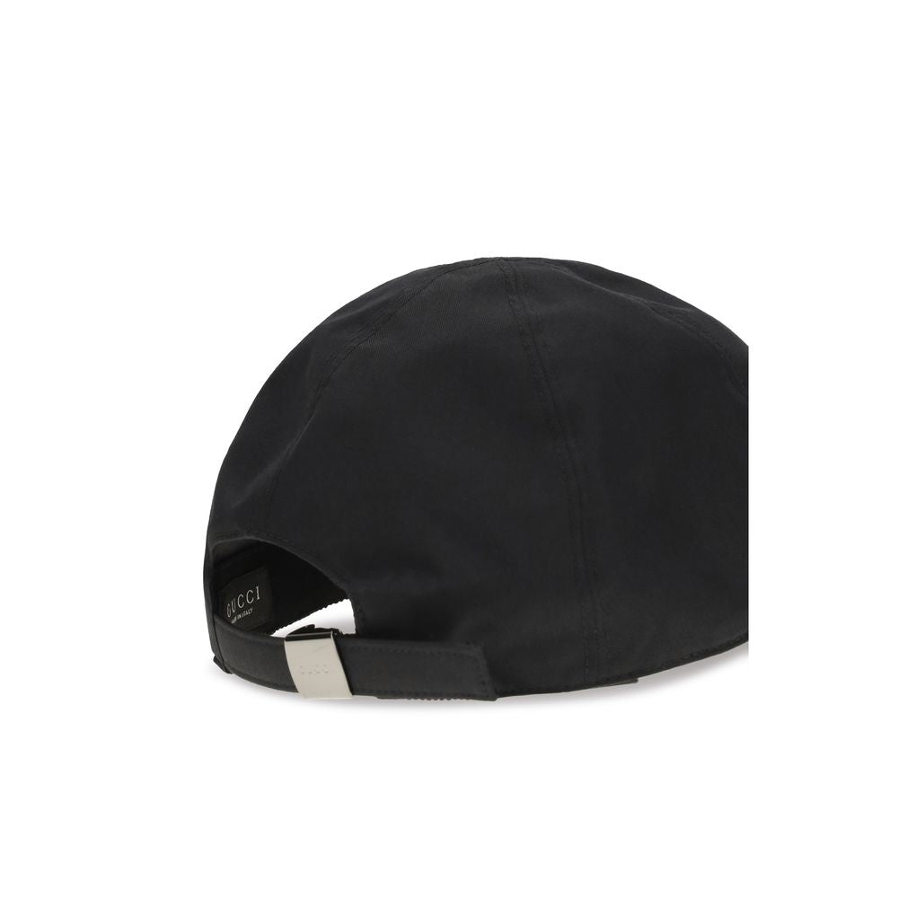 Gorra De Béisbol Gucci En Algodón Negro Corte Clásico