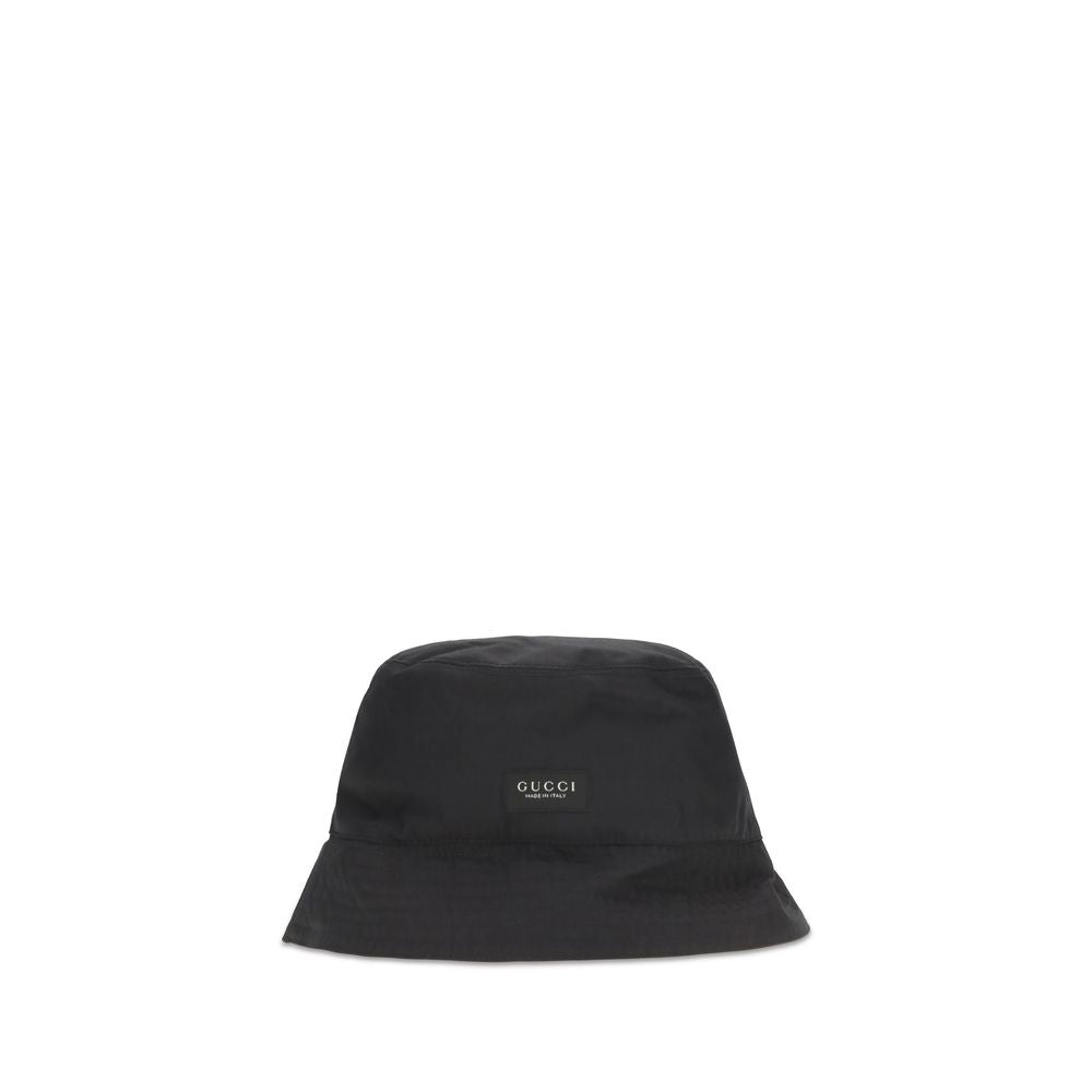 Gucci Gorra Bucket De Algodón Negra - Silueta Suave Y Elegante