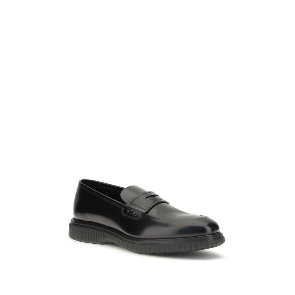 Mocassins en cuir de veau noir Ferragamo Bos Taurus