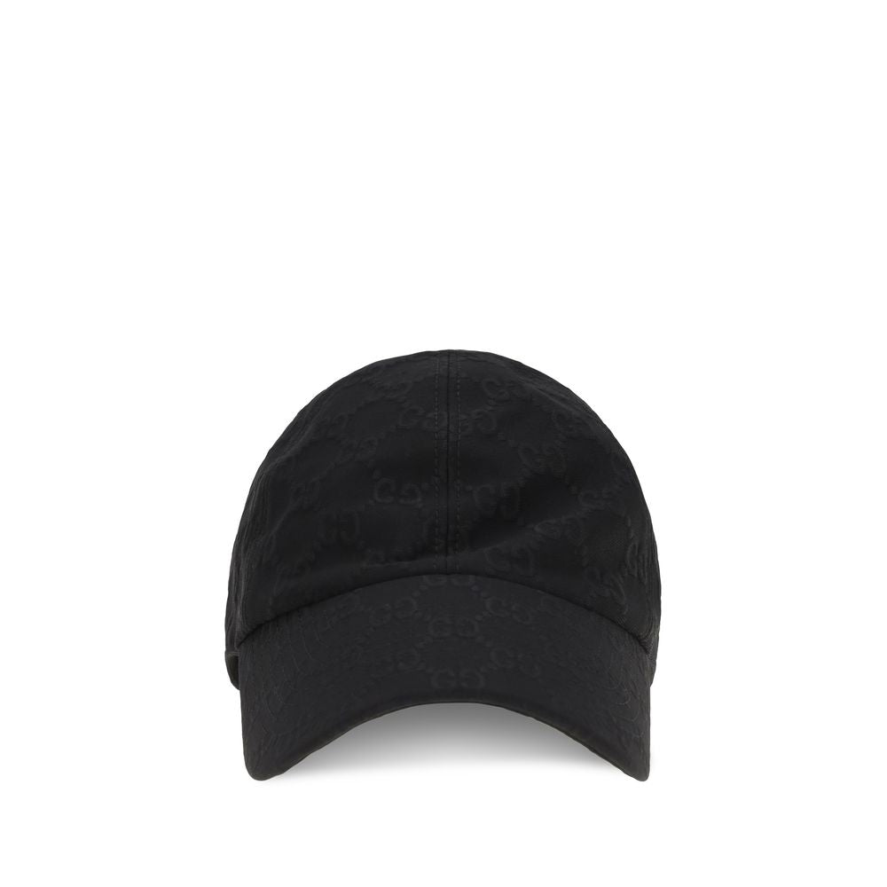 Gorra De Béisbol De Algodón Negra Gucci Diseño Clásico