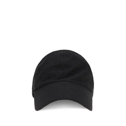 Gorra De Béisbol De Algodón Negra Gucci Diseño Clásico