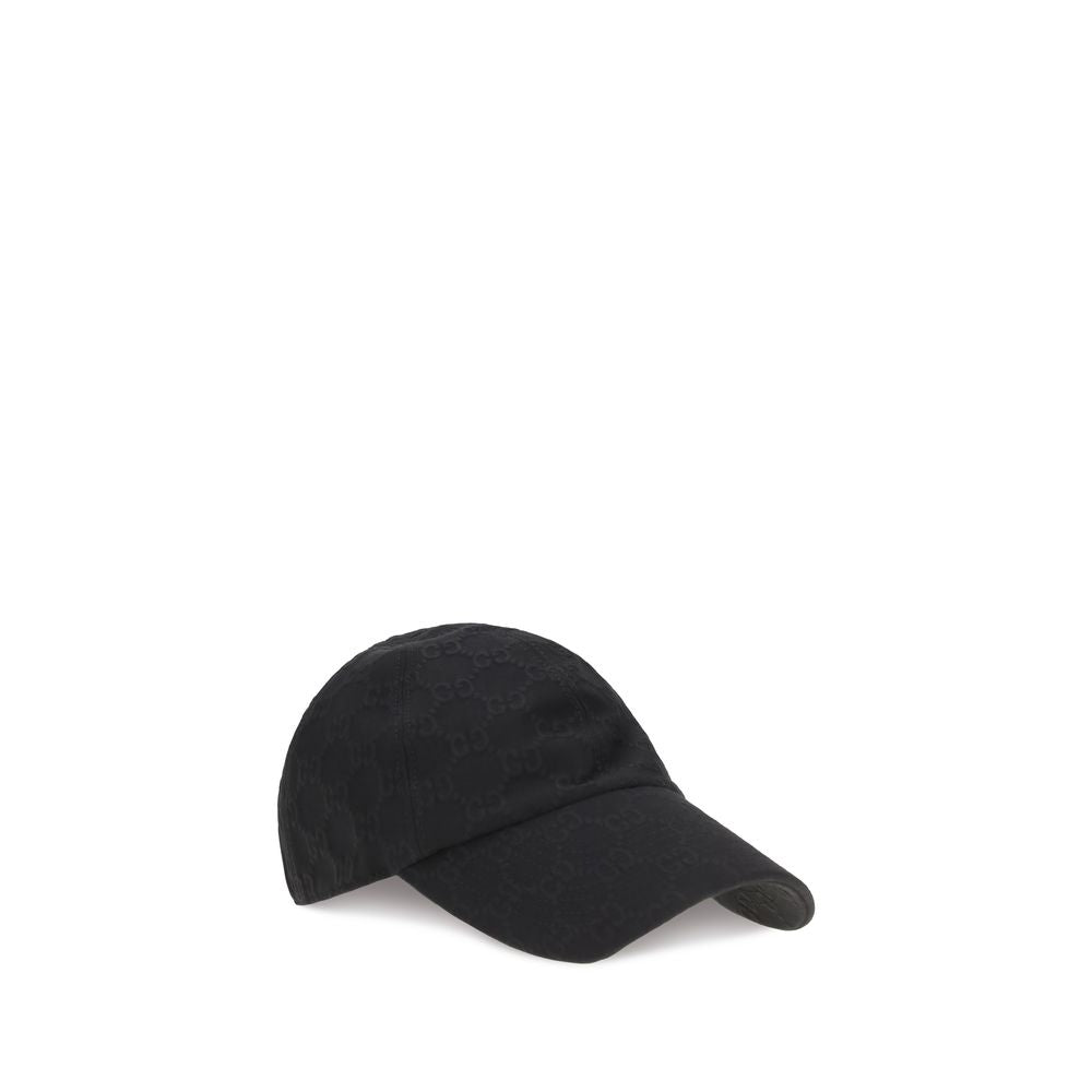 Gorra De Béisbol De Algodón Negra Gucci Diseño Clásico
