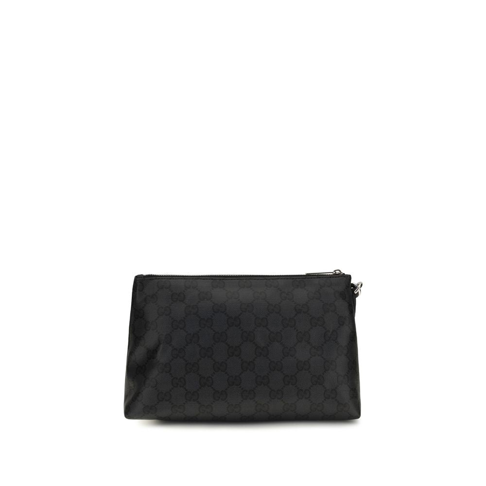Bolso De Mano Gucci Essence Classic De Lona GG Negra