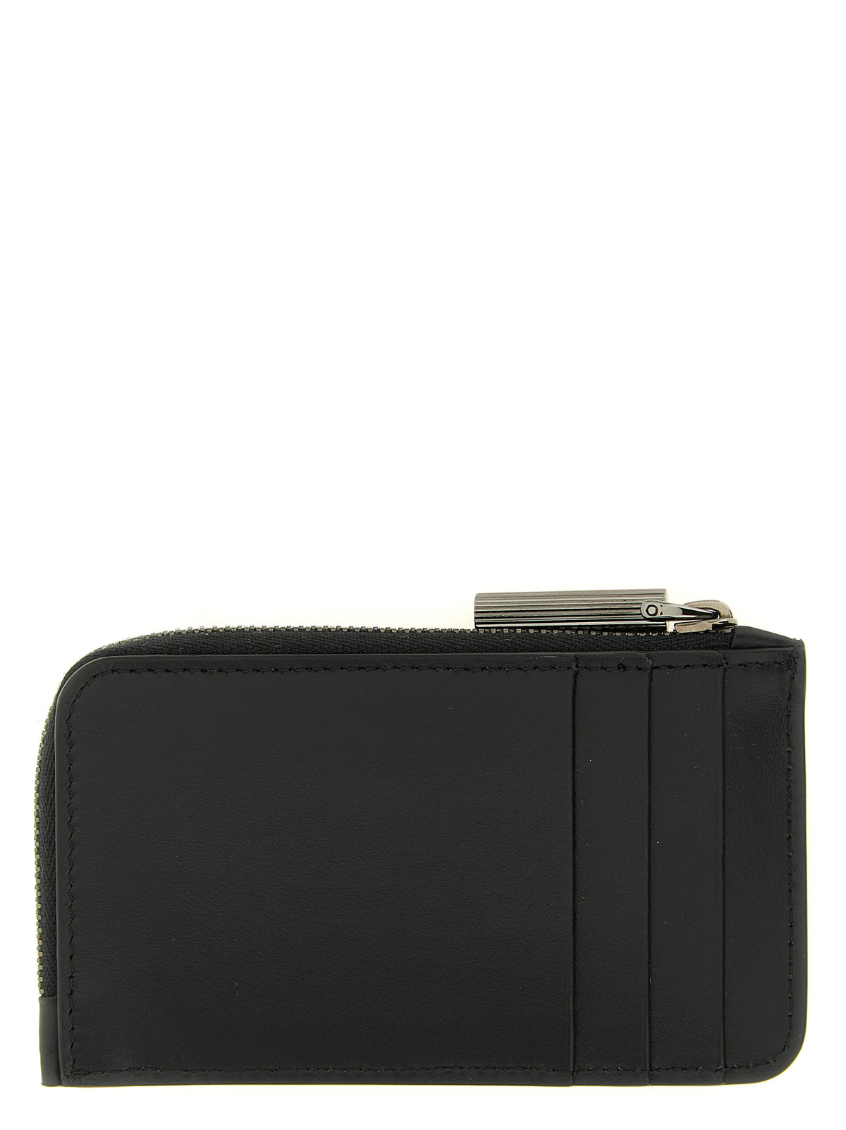 Christian Louboutin Tarjetero De Piel De Ternera Negra