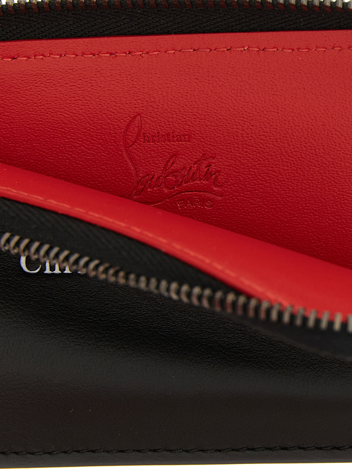 Christian Louboutin Tarjetero De Piel De Ternera Negra