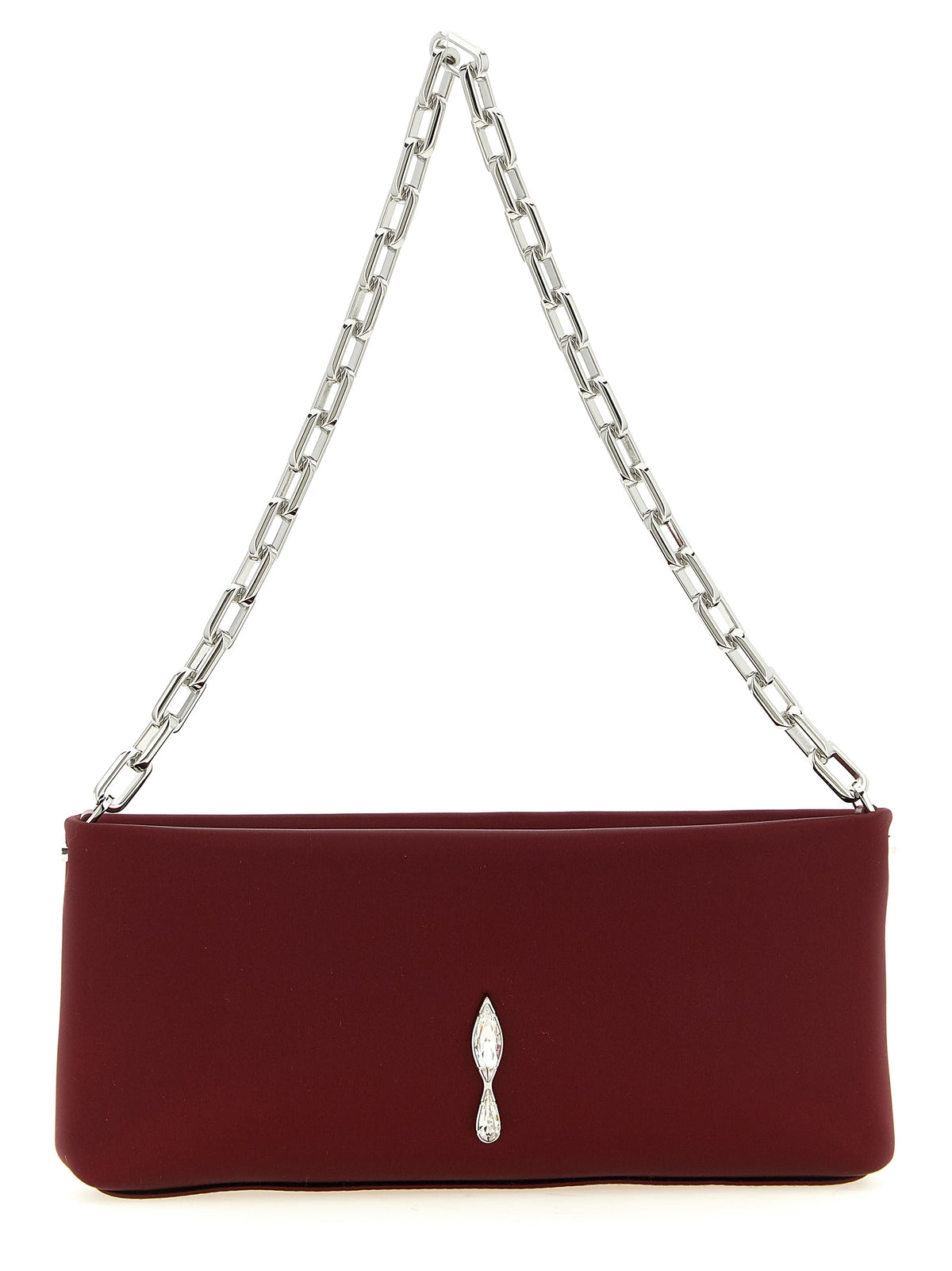 Christian Louboutin Burgundy Elastane Handbag