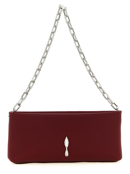 Christian Louboutin Burgundy Elastane Handbag