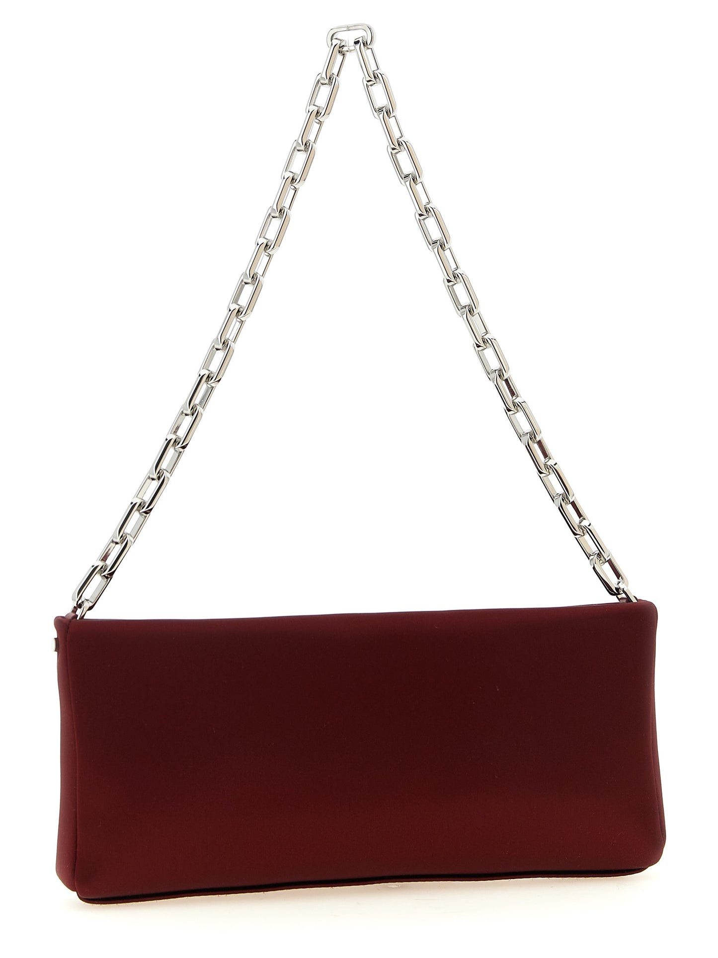 Christian Louboutin Burgundy Elastane Handbag