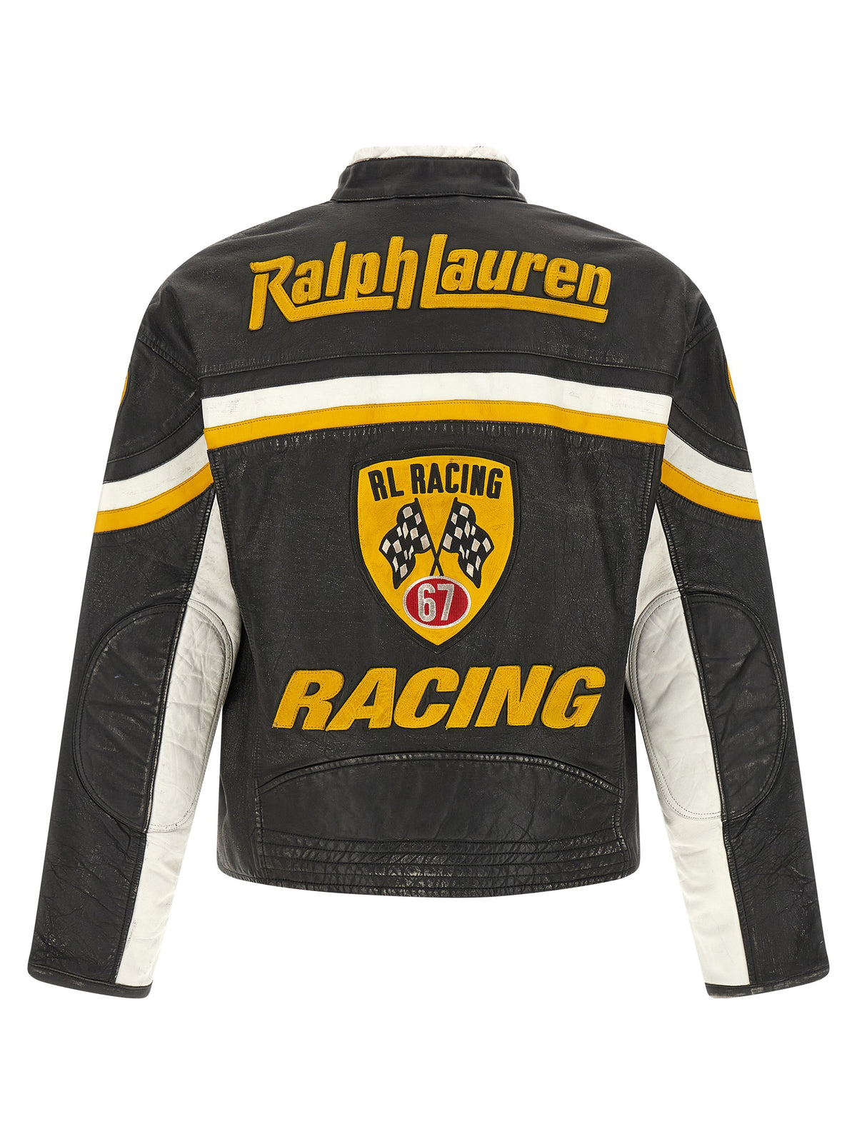 Polo Ralph Lauren Classic Design Black Leather Jacket