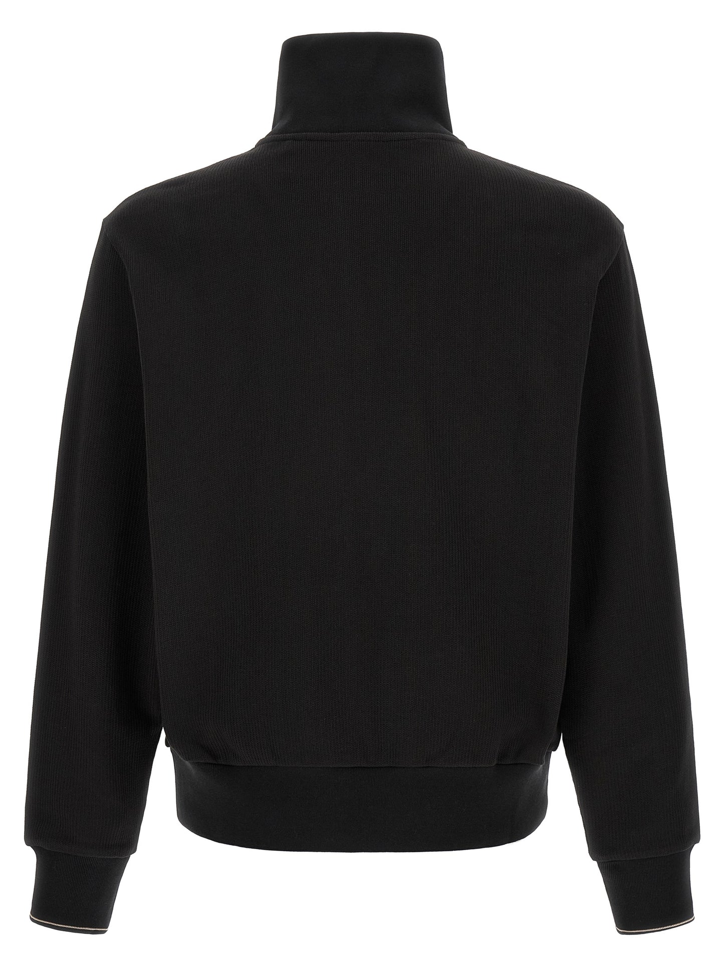 Hugo Boss Black Cotton Half-Zip Sweatshirt