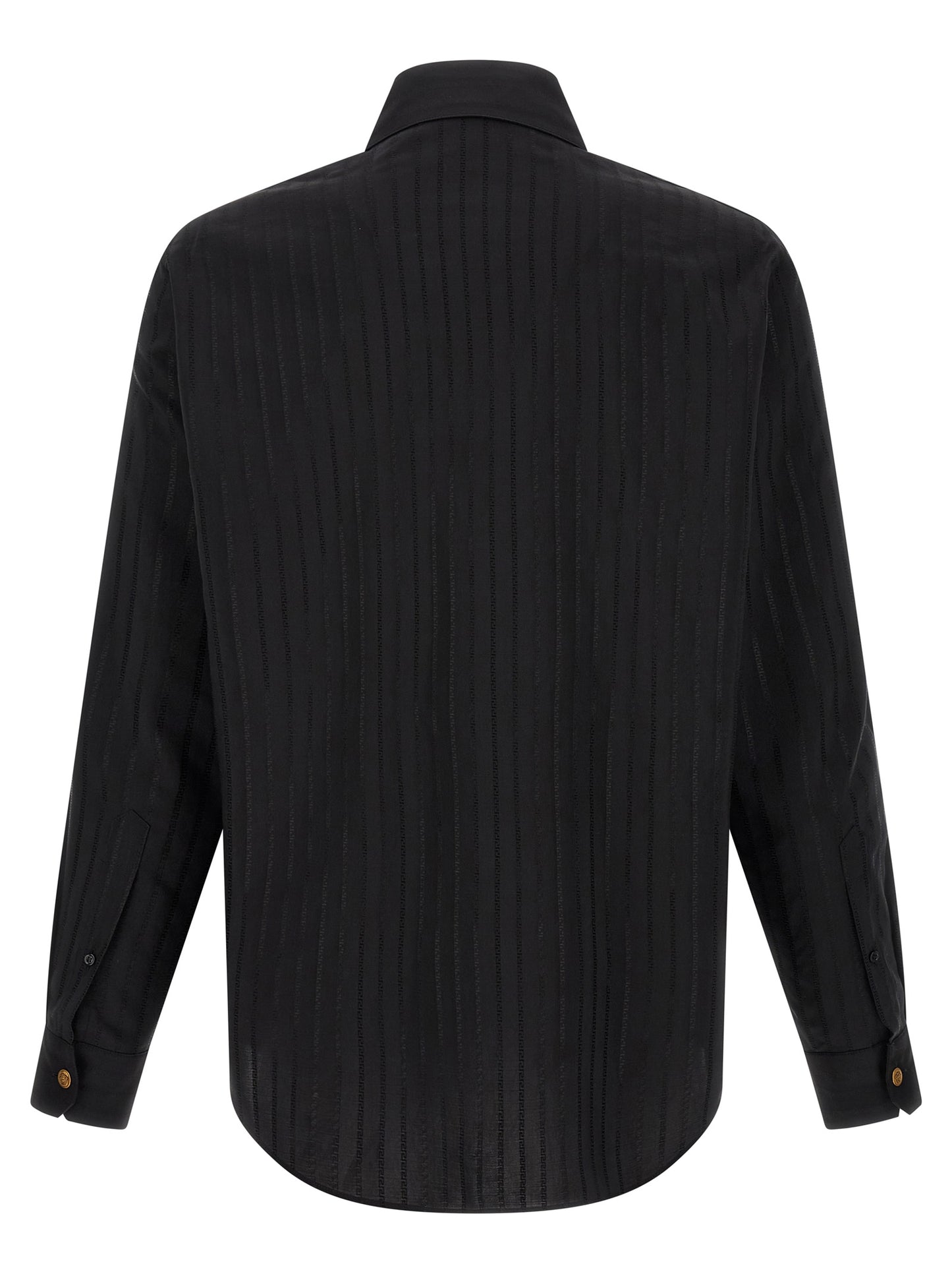 Versace Black Cotton Blouse - Contemporary and Elegant Design-