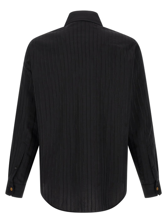 Blusa Versace Negra De Algodón - Diseño Contemporáneo Y Elegante-