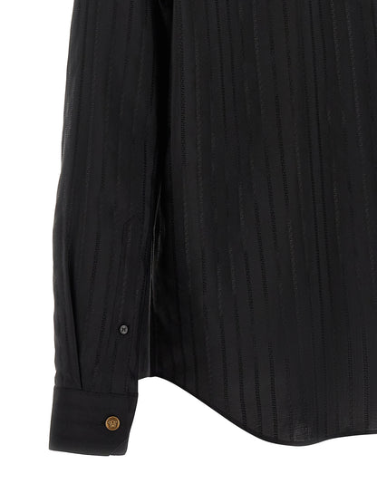Versace Black Cotton Blouse - Contemporary and Elegant Design-