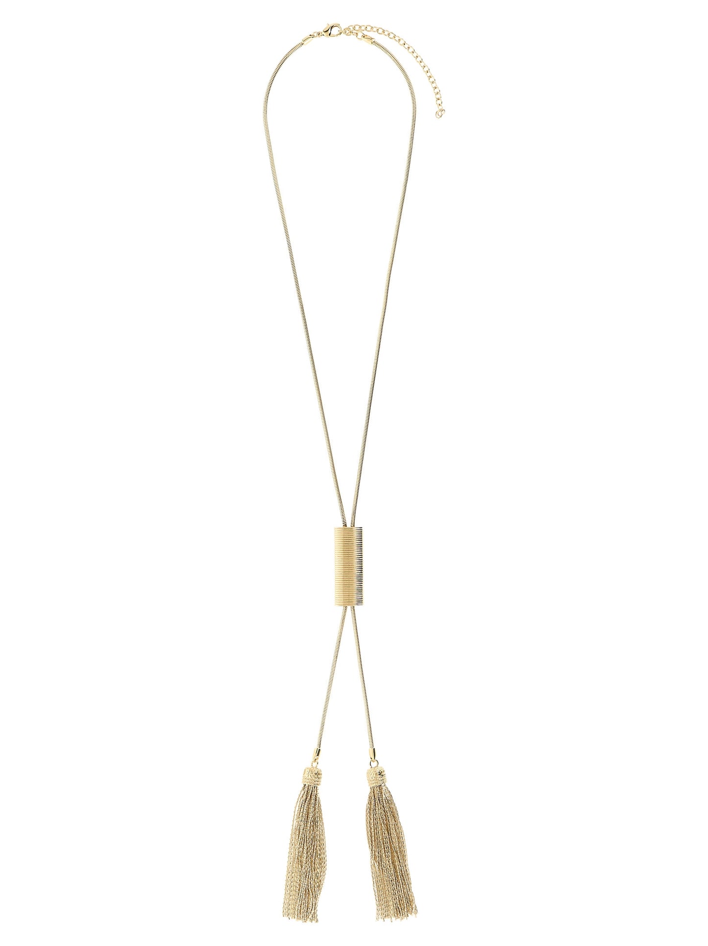 Balmain Golden Brass Necklace With Metallic Finish