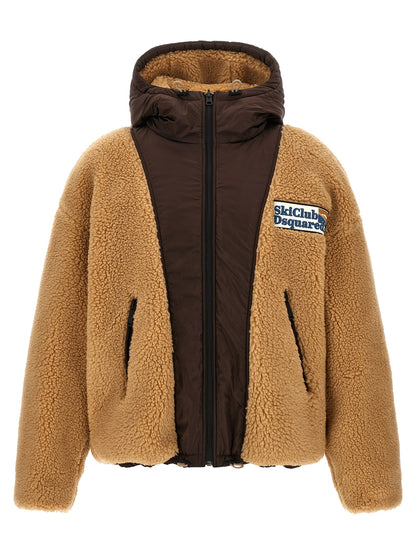 Dsquared² Blouson Bomber En Polyester Marron