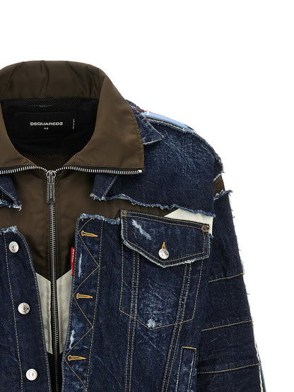 Dsquared² Chaqueta De Mezclilla De Algodón Color Azul