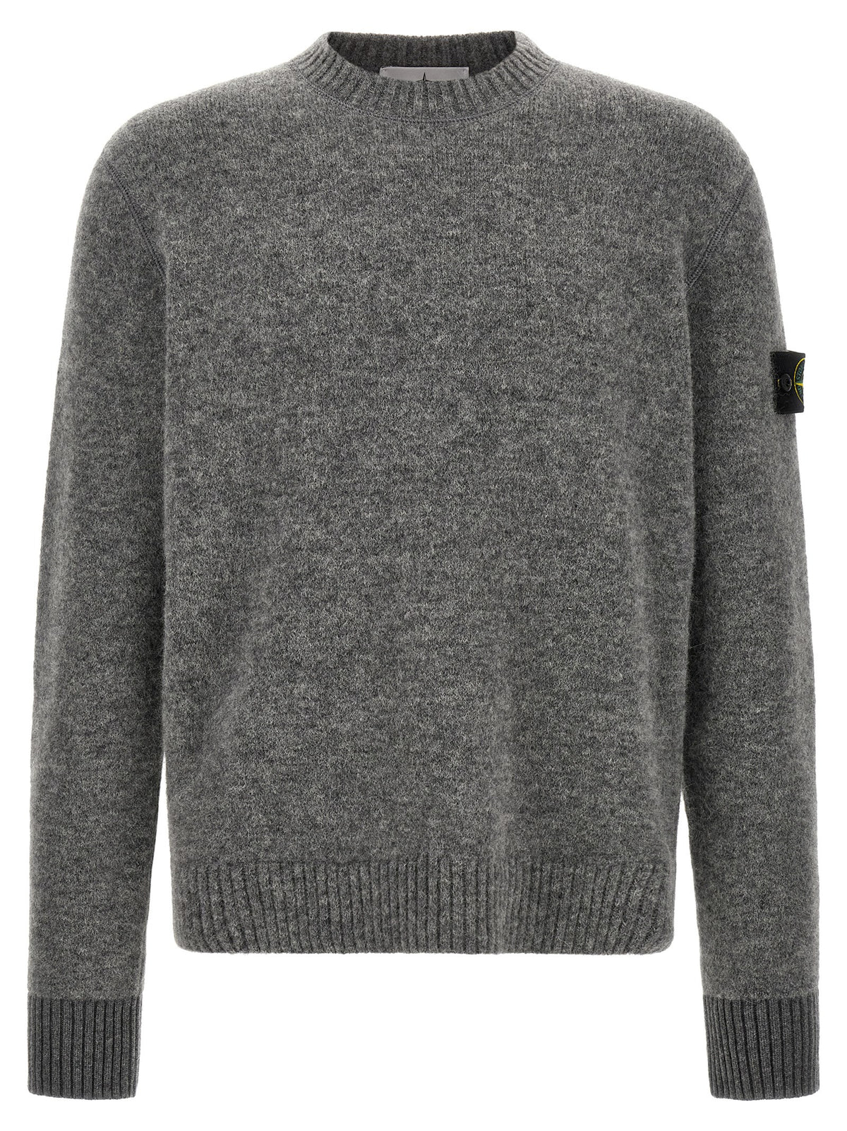 Stone Island Grey Wool Cardigan Timeless Piece