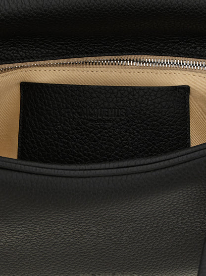 Jacquemus Le Turismo Long Calfskin Black Handbag