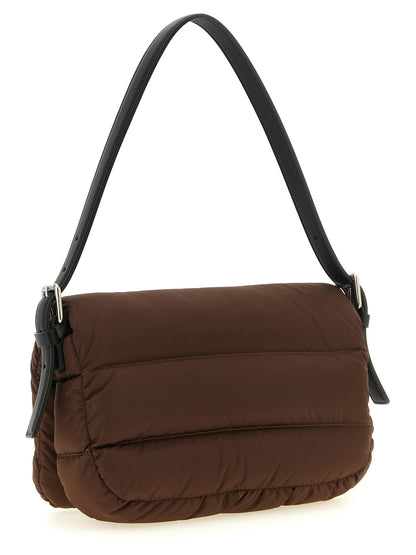 Bolso De Hombro Moncler Caradoc De Poliamida Marrón