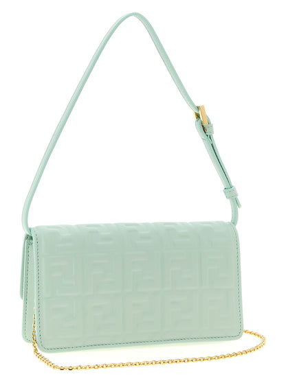 Fendi Bicolor Finish Lambskin Shoulder Bag