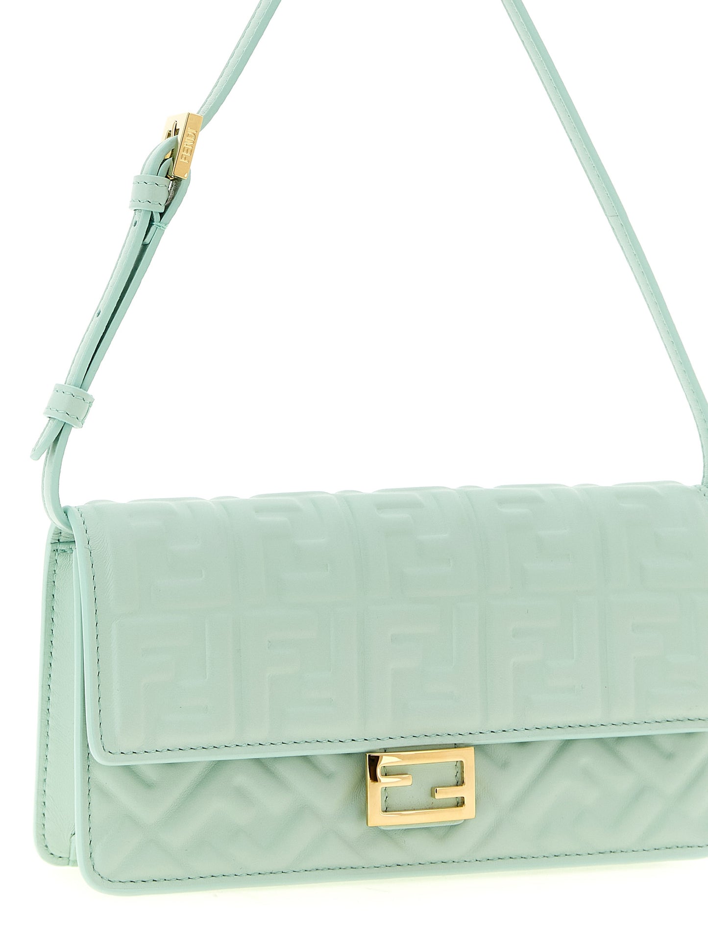 Fendi Bicolor Finish Lambskin Shoulder Bag