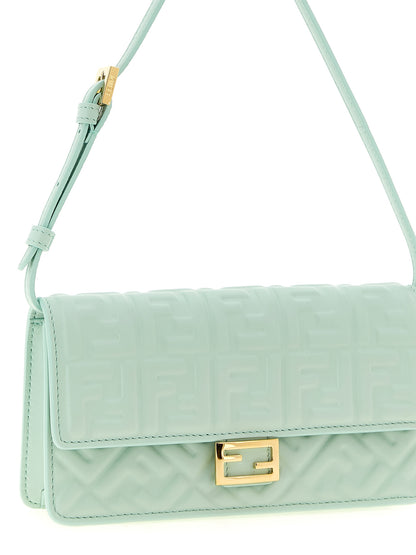 Fendi Bicolor Finish Lambskin Shoulder Bag