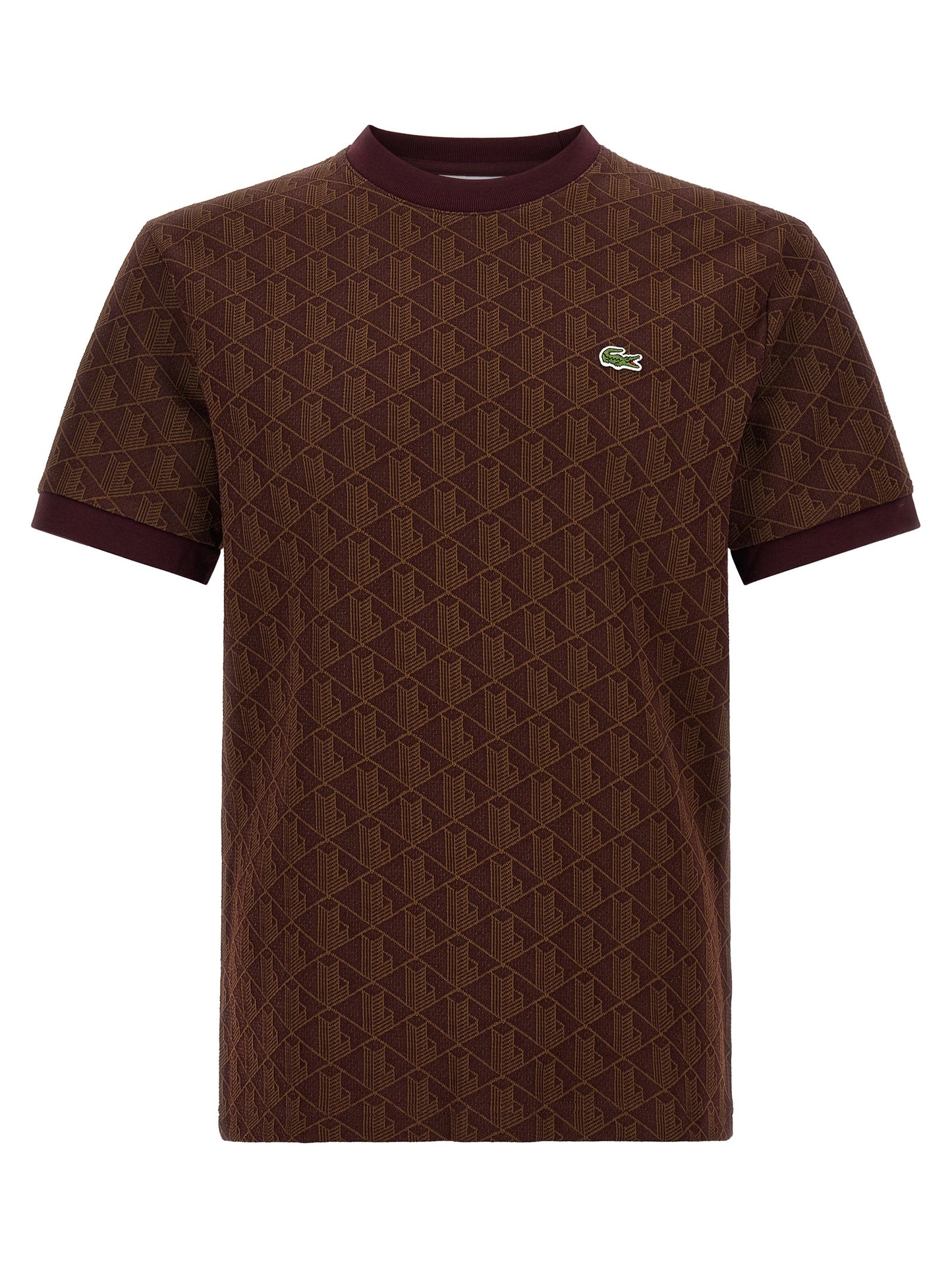 Camiseta Lacoste De Poliéster Marrón Para Uso Diario