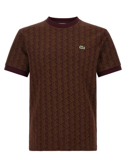 Camiseta Lacoste De Poliéster Marrón Para Uso Diario