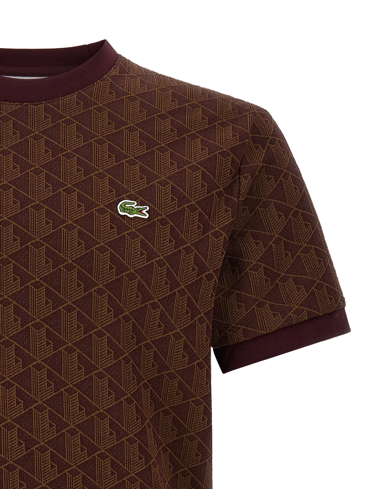 Camiseta Lacoste De Poliéster Marrón Para Uso Diario