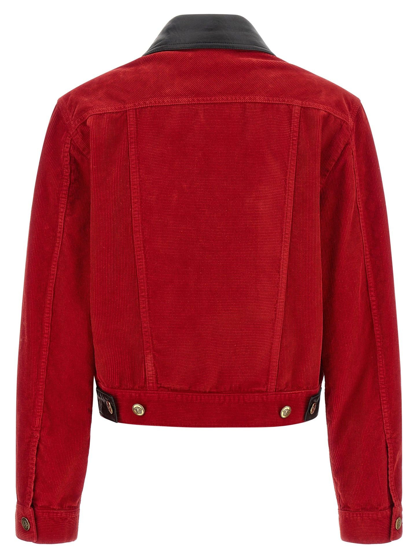 Chaqueta Versace De Algodón Y Largo Completo En Rojo