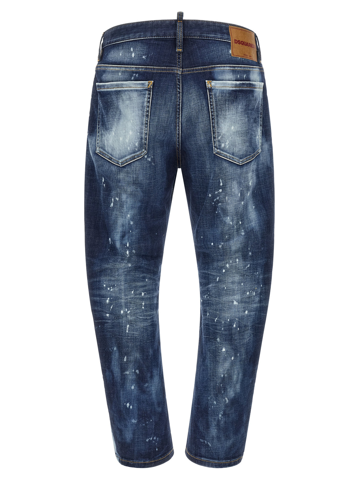 Dsquared² Blue Bro Model Slim Fit Cotton Jeans