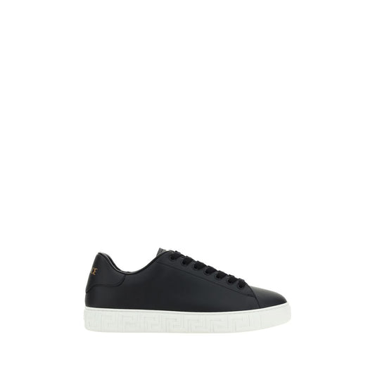 Versace Zapatillas Bajas De Piel Negra Bos Taurus - Silueta Clásica