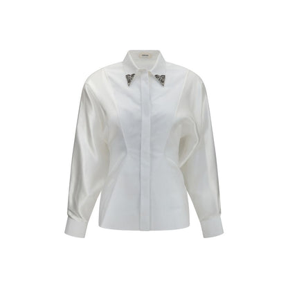Chemise Habillée en Coton Blanc Modèle Versace