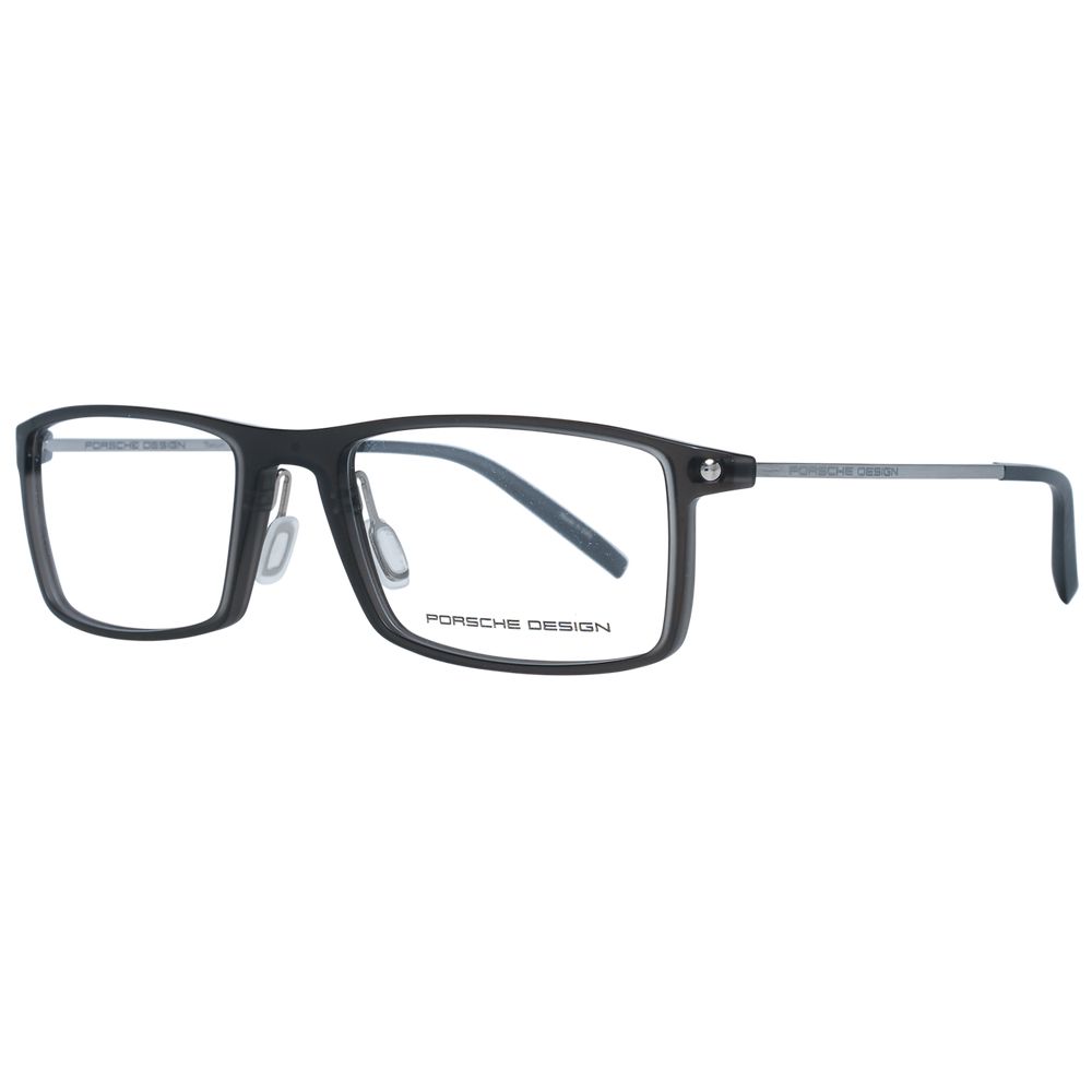 Lunettes Porsche Design en métal gris et plastique (Monture)