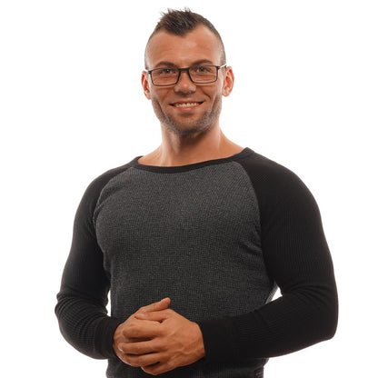 Lunettes Porsche Design en métal gris et plastique (Monture)
